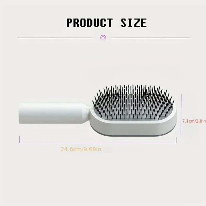 Self Cleaning Hair Brush, 3D Air Cushion Massager Brush Airbag Massage Comb Brush, Shaping Comb Self Cleaning Hair Brush