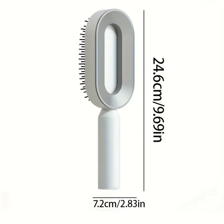 Self Cleaning Hair Brush, 3D Air Cushion Massager Brush Airbag Massage Comb Brush, Shaping Comb Self Cleaning Hair Brush